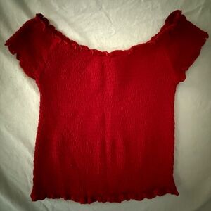 Brandy Melville Red Crop Top